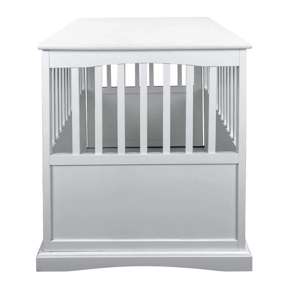 White Pet Crate End Table with Gate - Large by Casual Home 5 White Pet Crate End Table with Gate - Large by Casual Home - Image 5