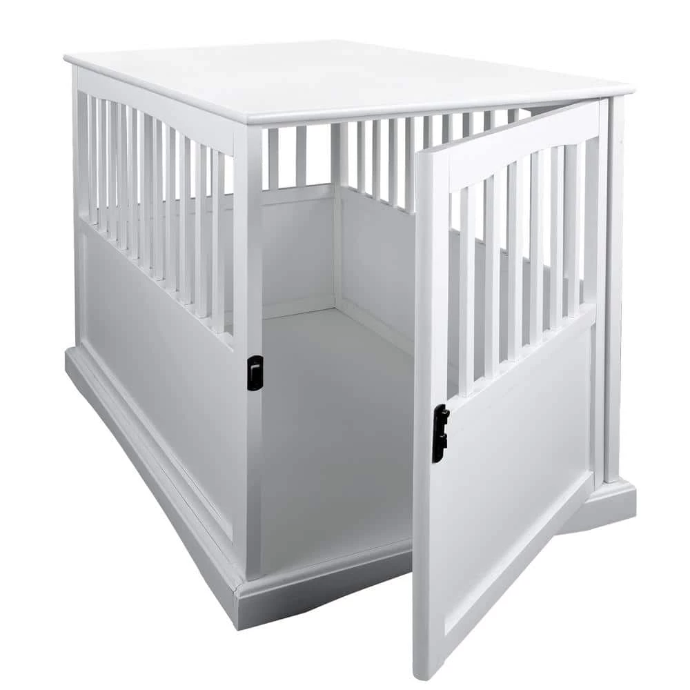 White Pet Crate End Table with Gate - Large by Casual Home 6 White Pet Crate End Table with Gate - Large by Casual Home - Image 6