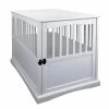 White Pet Crate End Table with Gate - Large by Casual Home