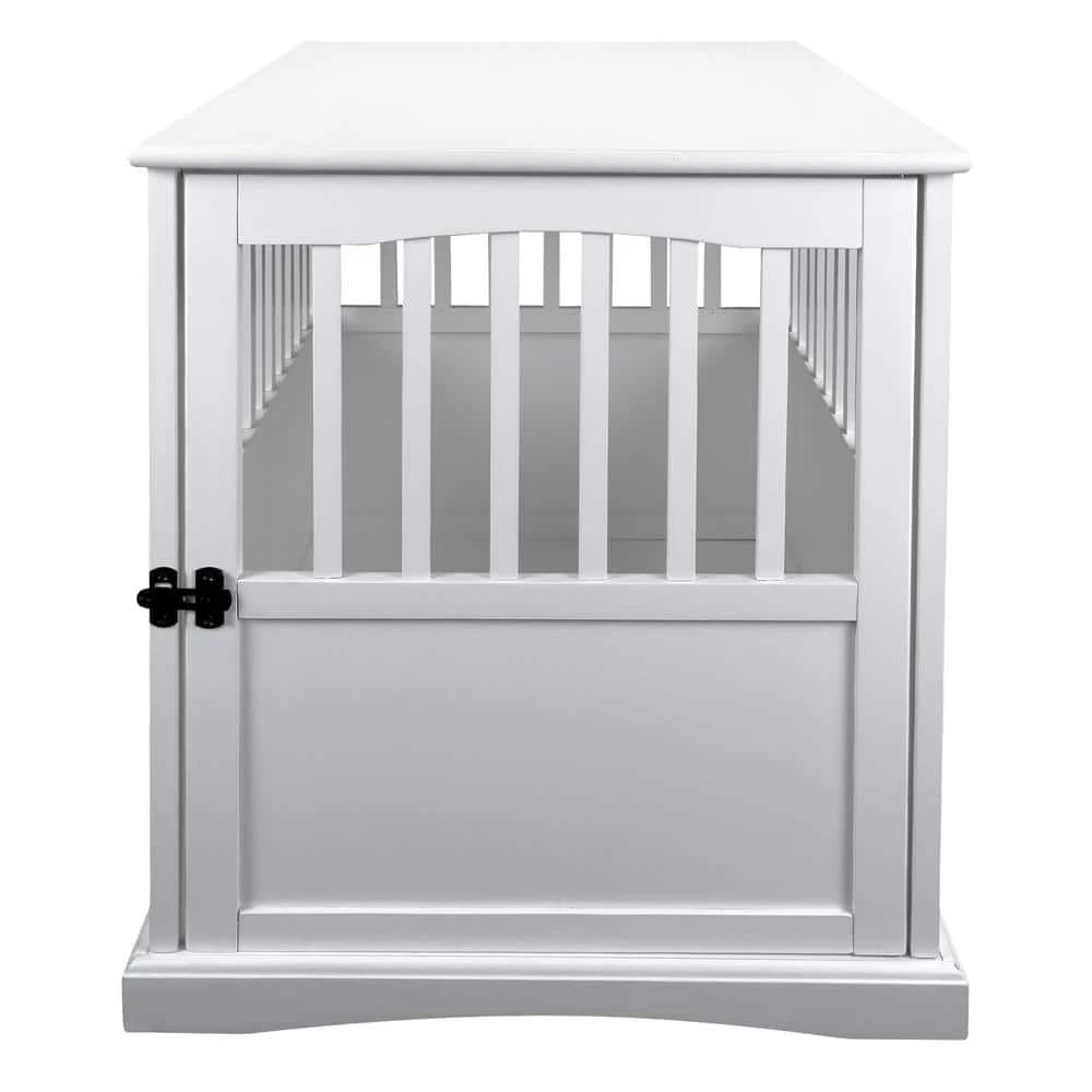 White Pet Crate End Table with Gate - Large by Casual Home 3 White Pet Crate End Table with Gate - Large by Casual Home - Image 3