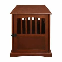 Small Pet Crate End Table, Walnut by Casual Home