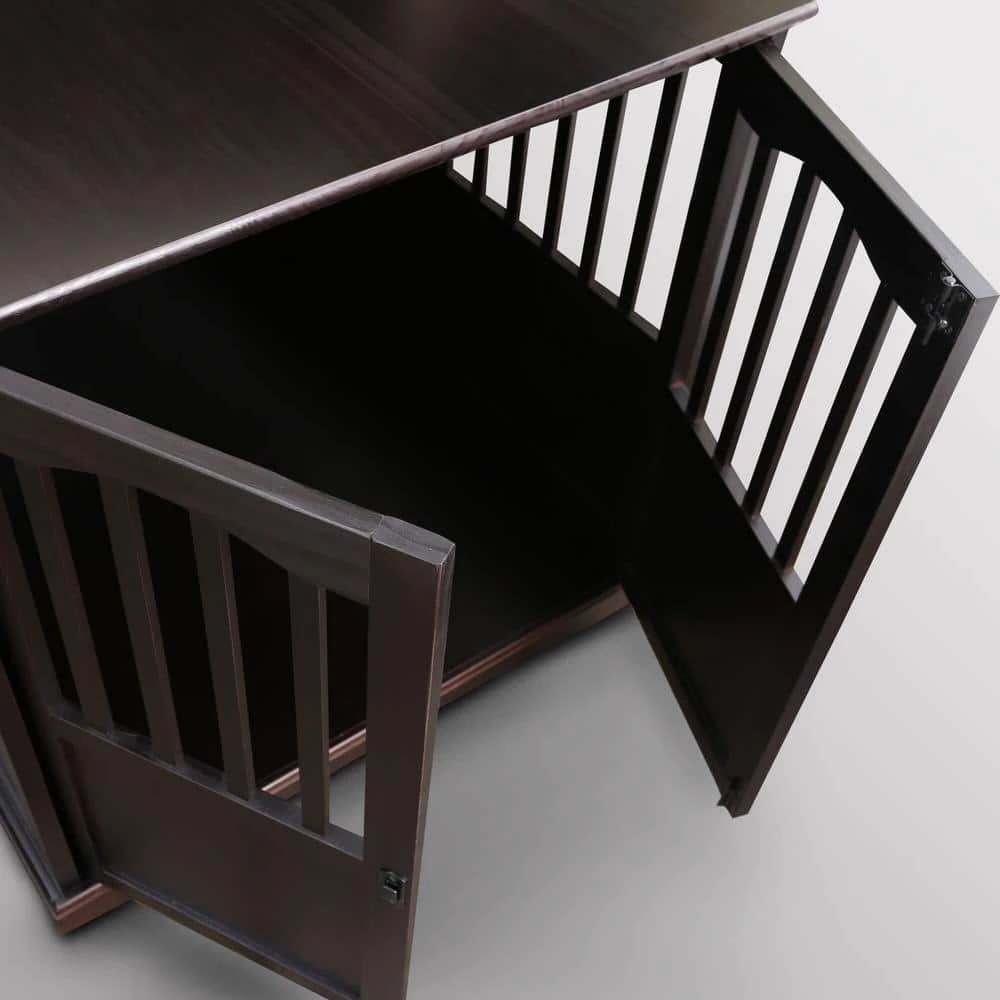 Extra Large Wood Pet Crate Espresso End Table by Casual Home 6 Extra Large Wood Pet Crate Espresso End Table by Casual Home - Image 6