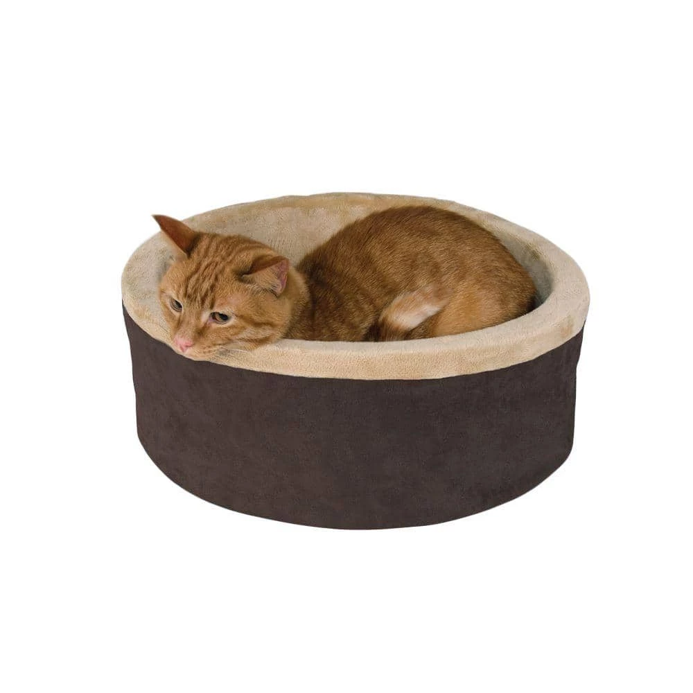 Thermo-Kitty Large Mocha Heated Cat Bed by K&H Pet Products 1 Thermo-Kitty Large Mocha Heated Cat Bed by K&H Pet Products