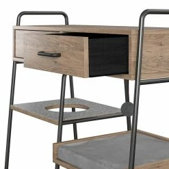 O'Malley Accent Table with Medium Cat Bed, Rustic Oak by OLLIE & HUTCH 14 O'Malley Accent Table with Medium Cat Bed, Rustic Oak by OLLIE & HUTCH -Cheap Bird & Wildlife Supplies Store cat beds 6920333com 44 1000