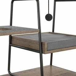 O'Malley Accent Table with Medium Cat Bed, Rustic Oak by OLLIE & HUTCH 12 O'Malley Accent Table with Medium Cat Bed, Rustic Oak by OLLIE & HUTCH -Cheap Bird & Wildlife Supplies Store cat beds 6920333com 4f 1000