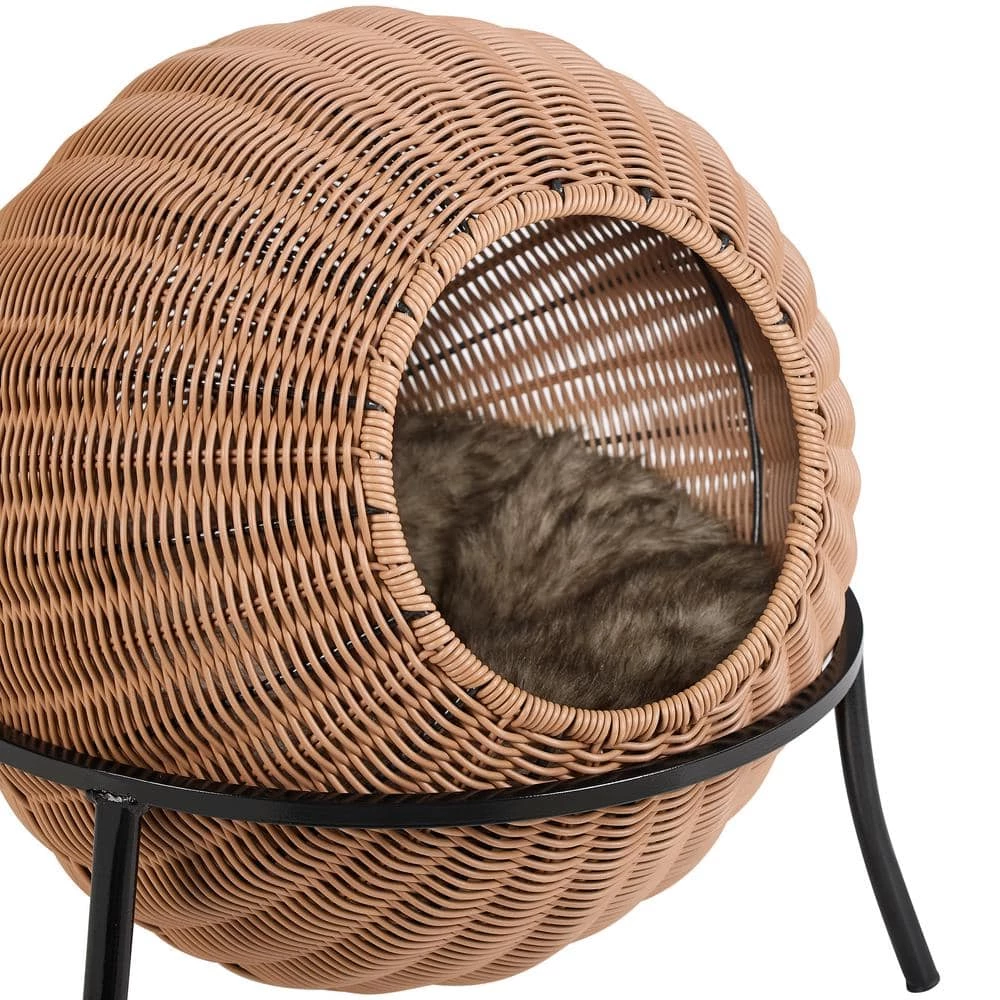 Nala Medium Brown Wicker Cat Condo Bed by Sam's Pets 11 Nala Medium Brown Wicker Cat Condo Bed by Sam's Pets - Image 11