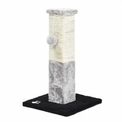 Plush and Sisal Square Cat Scratching Post with Plush Hanging Cat Toy, Gray/Natural by CAT CRAFT 11 Plush and Sisal Square Cat Scratching Post with Plush Hanging Cat Toy, Gray/Natural by CAT CRAFT -Cheap Bird & Wildlife Supplies Store cat craft cat trees scratch posts 40535 fa 1000