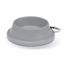 K&H 32 oz. Plastic Heated Water Dish Slate Gray by Unbranded