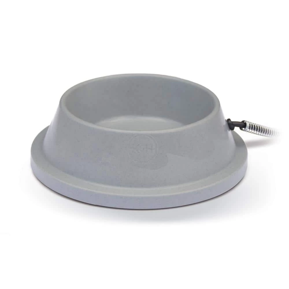 K&H 32 oz. Plastic Heated Water Dish Slate Gray by Unbranded 1 K&H 32 oz. Plastic Heated Water Dish Slate Gray by Unbranded