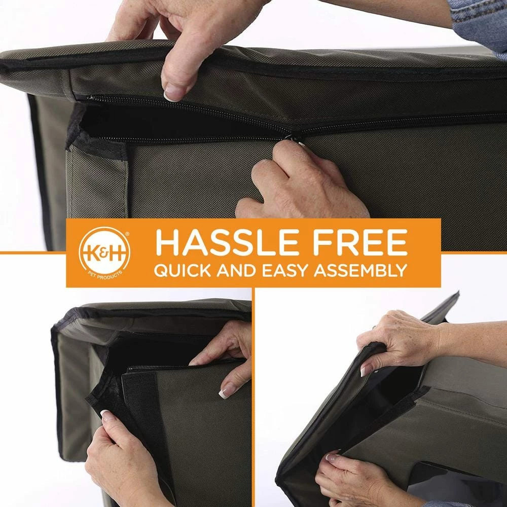 18 in. x 22 in. x 17 in. Outdoor Heated Kitty House-Barn Style by K and H Pet Products 8 18 in. x 22 in. x 17 in. Outdoor Heated Kitty House-Barn Style by K and H Pet Products - Image 8