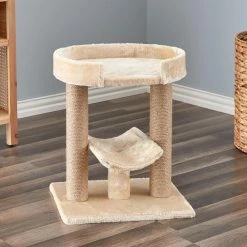 21.1 in. Laurel Cat Tree and Perch by Two By Two -Cheap Bird & Wildlife Supplies Store cat trees scratch posts 26 31 1000
