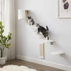 Addison Wall Climber Cat Tree by Sam's Pets 21 Addison Wall Climber Cat Tree by Sam's Pets -Cheap Bird & Wildlife Supplies Store cat trees scratch posts sp ct1304wh 1f 1000