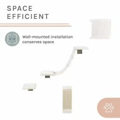 Addison Wall Climber Cat Tree by Sam's Pets 17 Addison Wall Climber Cat Tree by Sam's Pets -Cheap Bird & Wildlife Supplies Store cat trees scratch posts sp ct1304wh 66 1000