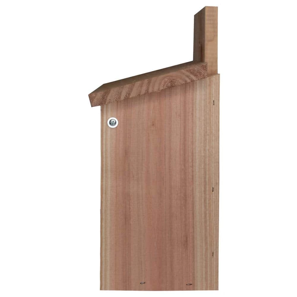 Decorative Blue Bird on Stump Design Cedar Blue Bird House by S and K 2 Decorative Blue Bird on Stump Design Cedar Blue Bird House by S and K - Image 2