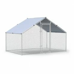 0.00149 Acre in Ground Metal Chicken Coop Walk-In Poultry Cage by Unbranded