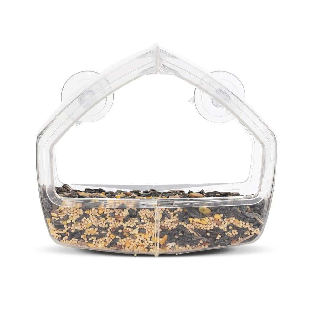 Clear Window Mount Bird Feeder - 1 Cup Capacity by Perky-Pet 4 Clear Window Mount Bird Feeder - 1 Cup Capacity by Perky-Pet - Image 4