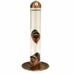 2-in-1 Copper Hanging Bird Feeder - 1 lb. Capacity by Perky-Pet -Cheap Bird & Wildlife Supplies Store copper perky pet bird feeders 385 2 4f 1000