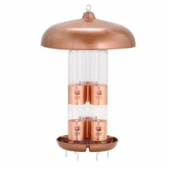 Copper Finish Triple Tube Squirrel Resistant Wild Bird Feeder - 10 lb. Capacity by Perky-Pet -Cheap Bird & Wildlife Supplies Store copper perky pet bird feeders 7103 2 66 1000