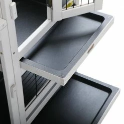 Wooden Rabbit Hutch Bunny Cage Small Animal House with 4 Casters by COZIWOW -Cheap Bird & Wildlife Supplies Store coziwow beds cages cw12f0417 fa 1000