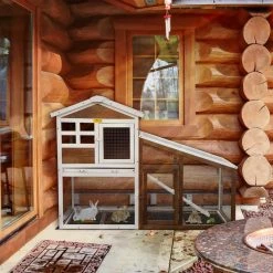 Rabbit Hutch Small Animal Cage With Run and Pull Out Tray Indoor/Outdoor by COZIWOW 10 Rabbit Hutch Small Animal Cage With Run and Pull Out Tray Indoor/Outdoor by COZIWOW -Cheap Bird & Wildlife Supplies Store coziwow beds cages cw12f0489 c3 1000