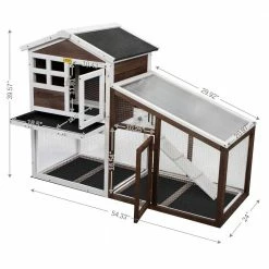 Rabbit Hutch Small Animal Cage With Run and Pull Out Tray Indoor/Outdoor by COZIWOW 14 Rabbit Hutch Small Animal Cage With Run and Pull Out Tray Indoor/Outdoor by COZIWOW -Cheap Bird & Wildlife Supplies Store coziwow beds cages cw12f0489 fa 1000