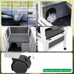 Moveable Wooden Rabbit Hutch Hamster Cage withPull Out Tray and Wheels by COZIWOW 16 Moveable Wooden Rabbit Hutch Hamster Cage withPull Out Tray and Wheels by COZIWOW -Cheap Bird & Wildlife Supplies Store coziwow beds cages cw12g0472 fa 1000