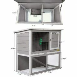 2-Story Rabbit hutch Cage 2.7 oz. Water Bottle by COZIWOW -Cheap Bird & Wildlife Supplies Store coziwow beds cages cw12h0437 44 1000