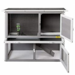 2-Story Rabbit hutch Cage 2.7 oz. Water Bottle by COZIWOW -Cheap Bird & Wildlife Supplies Store coziwow beds cages cw12h0437 4f 1000