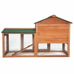 2-Tier Wooden Rabbit Hutch with Doors and Tray Orange by COZIWOW 11 2-Tier Wooden Rabbit Hutch with Doors and Tray Orange by COZIWOW -Cheap Bird & Wildlife Supplies Store coziwow beds cages cw12k0474 66 1000