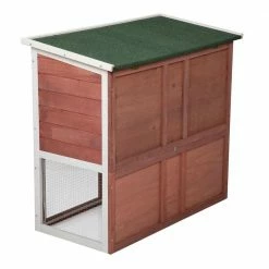 2.9 ft. x 1.4 ft. x 2.6 ft. 2-Tier Wood Bunny House Small Animal House by COZIWOW -Cheap Bird & Wildlife Supplies Store coziwow beds cages cw12m0242 66 1000