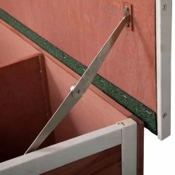 2.9 ft. x 1.4 ft. x 2.6 ft. 2-Tier Wood Bunny House Small Animal House by COZIWOW -Cheap Bird & Wildlife Supplies Store coziwow beds cages cw12m0242 fa 1000