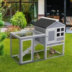 2 Story Wood Rabbit Hutch Cage with Tray and Ramp by COZIWOW 10 2 Story Wood Rabbit Hutch Cage with Tray and Ramp by COZIWOW -Cheap Bird & Wildlife Supplies Store coziwow beds cages cw12p0496 c3 1000