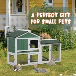 2-Tier Wooden Rabbit Hutch Bunny Cage with Waterproof Roof, Tray by COZIWOW 9 2-Tier Wooden Rabbit Hutch Bunny Cage with Waterproof Roof, Tray by COZIWOW -Cheap Bird & Wildlife Supplies Store coziwow beds cages cw12s0336 c3 1000