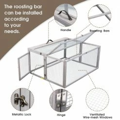 45 in. L Folding Wood Rabbit Hutch Chicken Coop by COZIWOW 13 45 in. L Folding Wood Rabbit Hutch Chicken Coop by COZIWOW -Cheap Bird & Wildlife Supplies Store coziwow beds cages cw12u0500 44 1000