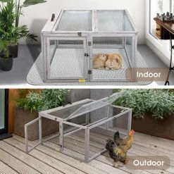 45 in. L Folding Wood Rabbit Hutch Chicken Coop by COZIWOW 10 45 in. L Folding Wood Rabbit Hutch Chicken Coop by COZIWOW -Cheap Bird & Wildlife Supplies Store coziwow beds cages cw12u0500 c3 1000