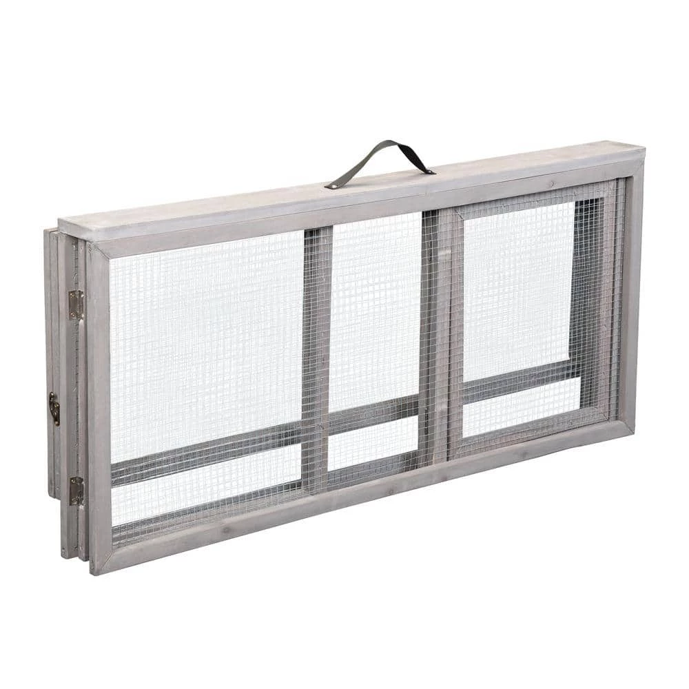 45 in. L Folding Wood Rabbit Hutch Chicken Coop by COZIWOW 7 45 in. L Folding Wood Rabbit Hutch Chicken Coop by COZIWOW - Image 7