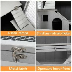 Hamster Cage House Small Animals Habitat by COZIWOW -Cheap Bird & Wildlife Supplies Store coziwow beds cages cw12w0483 44 1000