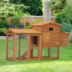 Rabbit Hutch Small Animal Wooden Cage, Backyard by COZIWOW -Cheap Bird & Wildlife Supplies Store coziwow beds cages cw12y0413 c3 1000