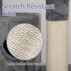 58 in. Cat Playground Kitten Activity Center W/ Scratching Posts and Hammock by COZIWOW -Cheap Bird & Wildlife Supplies Store coziwow cat trees scratch posts cw12a0288 76 1000