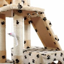 67 in. H Cat Tree Play House Kitty Tower with Scratching Posts by COZIWOW -Cheap Bird & Wildlife Supplies Store coziwow cat trees scratch posts cw12h0060 76 1000