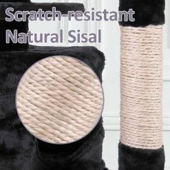 60 in. Cat Tree Tower Condo Plush Perches with Ladder for Play Rest Furniture Cover by COZIWOW 13 60 in. Cat Tree Tower Condo Plush Perches with Ladder for Play Rest Furniture Cover by COZIWOW -Cheap Bird & Wildlife Supplies Store coziwow cat trees scratch posts cw12s0210 fa 1000