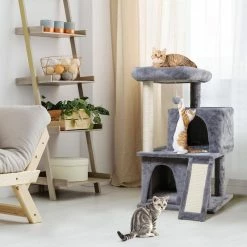 67 in. and 34 in. H Multi-Level Cat Tree with Kitten Activity Center Plush Perch by COZIWOW 11 67 in. and 34 in. H Multi-Level Cat Tree with Kitten Activity Center Plush Perch by COZIWOW -Cheap Bird & Wildlife Supplies Store coziwow cat trees scratch posts cw12w5225ms 44 1000