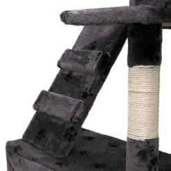 67 in. Grey with Paw Print Cat Tree Tower Kitten Condo House by COZIWOW 14 67 in. Grey with Paw Print Cat Tree Tower Kitten Condo House by COZIWOW -Cheap Bird & Wildlife Supplies Store coziwow cat trees scratch posts cw12x0053 fa 1000