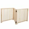 73 in. W Freestanding Dog Gate Wooden Fence by COZIWOW
