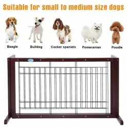 39 in.W to 71 in.W Dog Gate Indoor Fence by COZIWOW -Cheap Bird & Wildlife Supplies Store coziwow dog pens gates cw12h0239 1f 1000