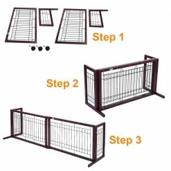 39 in.W to 71 in.W Dog Gate Indoor Fence by COZIWOW -Cheap Bird & Wildlife Supplies Store coziwow dog pens gates cw12h0239 76 1000
