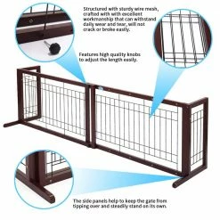 39 in.W to 71 in.W Dog Gate Indoor Fence by COZIWOW -Cheap Bird & Wildlife Supplies Store coziwow dog pens gates cw12h0239 fa 1000