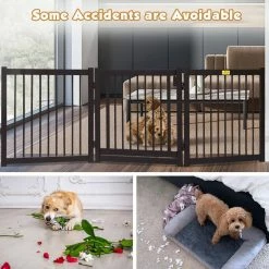 81 in.W Dog Gate for Doorway Freestanding Fence by COZIWOW -Cheap Bird & Wildlife Supplies Store coziwow dog pens gates cw12y0233 44 1000