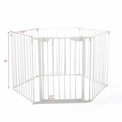 6-Panel Dog Gate Freestanding Playpen by COZIWOW -Cheap Bird & Wildlife Supplies Store coziwow dog pens gates cw61t0720 44 1000