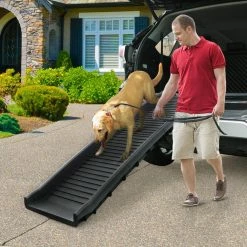 Portable Dog Ramp Ladder Lightweight W/Non-Slip Surface by COZIWOW -Cheap Bird & Wildlife Supplies Store coziwow dog steps ramps cw12n0315 fa 1000